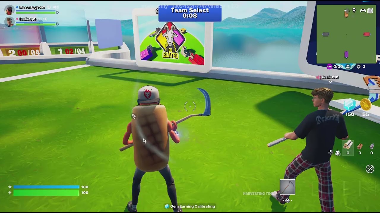 Playing Fortnite