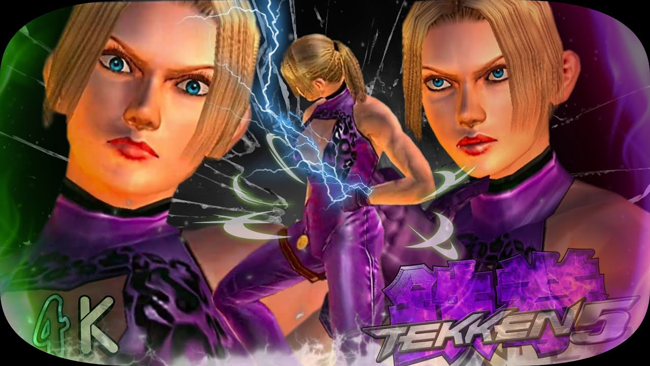 Nina ( Purple 2P ) Ultra Hard Tekken 5 Remastered UHD 4K 60 FPS