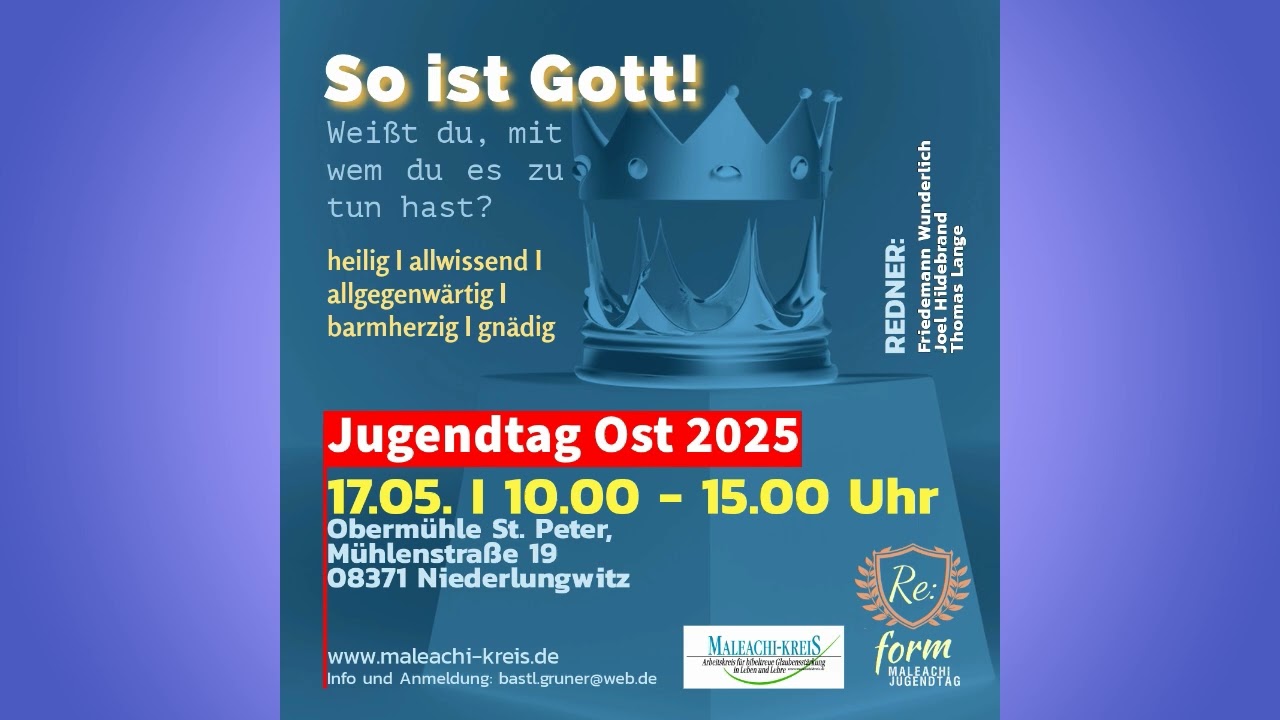 So ist Gott: Heilig, Heilig, Heilig I Jugendtag Ost 2025 Teil 1 I Friedemann Wunderlich