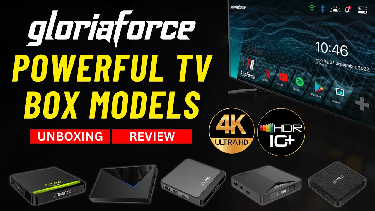 GloriaForce | Высокоскоростные модели ТВ-приставок на базе Android | Обзор распаковки