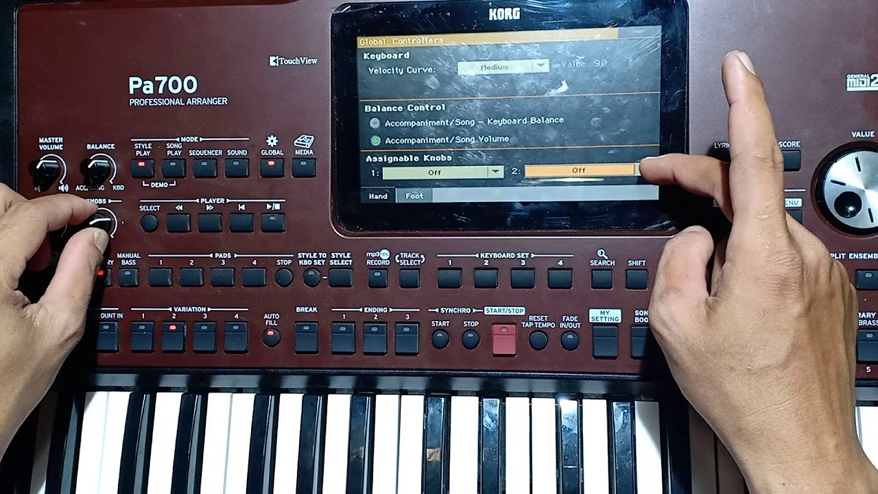 HƯỚNG DẪN CÀI ĐẶT CHỨC NĂNG CHO CÁC VOLUME TRÊN ĐÀN KORG