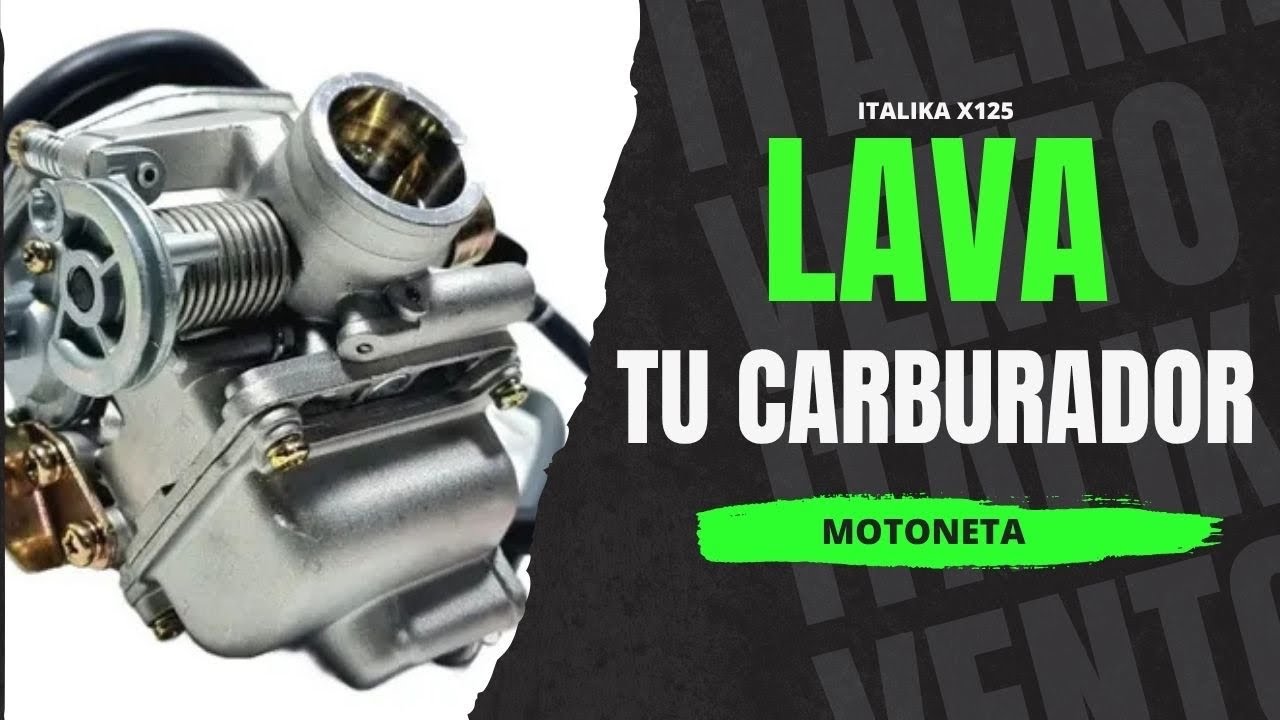 Como lavar carburador de motoneta - ITALIKA X125