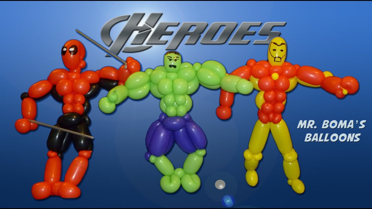 Advanced Super Hero Balloon Animal Tutorial (Balloon Twisting and Modeling #19)