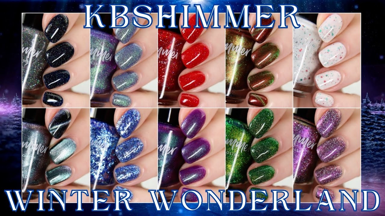 Коллекция KBShimmer Winter Wonderland: живые образцы и обзор