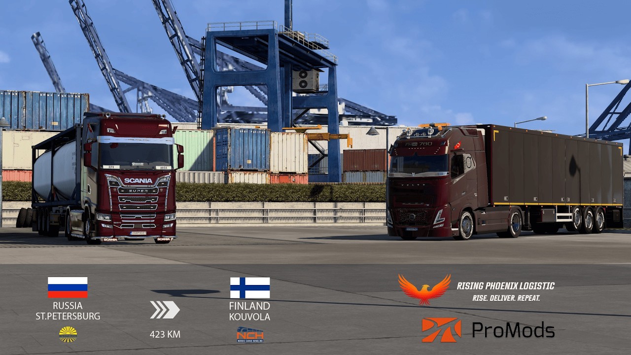 ETS2 ProMods Russia to Finland | Euro Truck Simulator 2