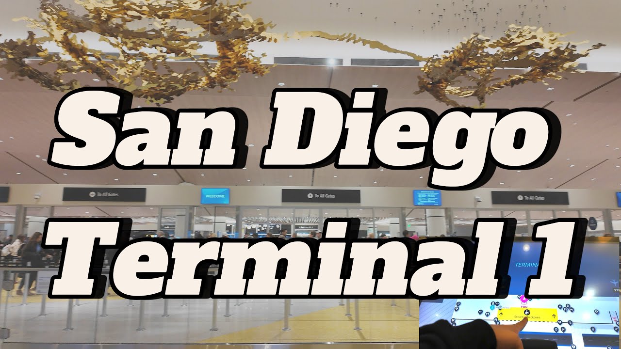 Getting in the New Terminal 1 in San Diego 