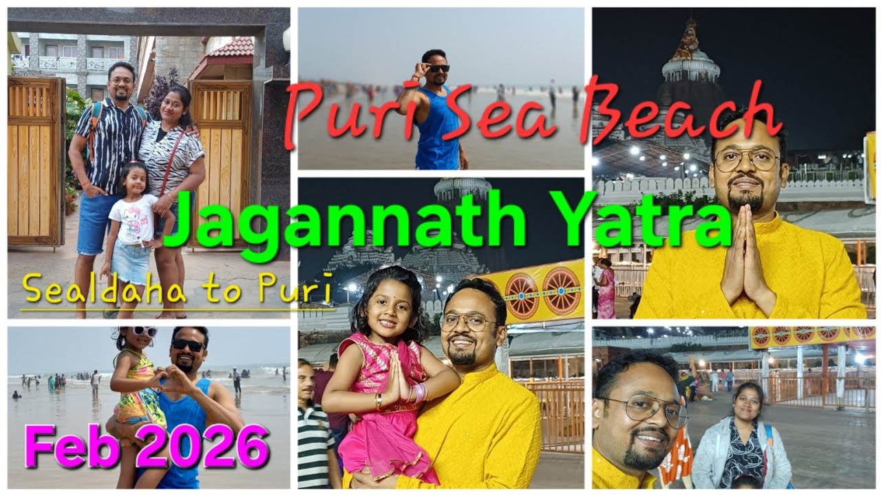 Jai Jagannath Yatra || Sealdaha to Puri || Train || Puri Sea Beach || Feb 2026