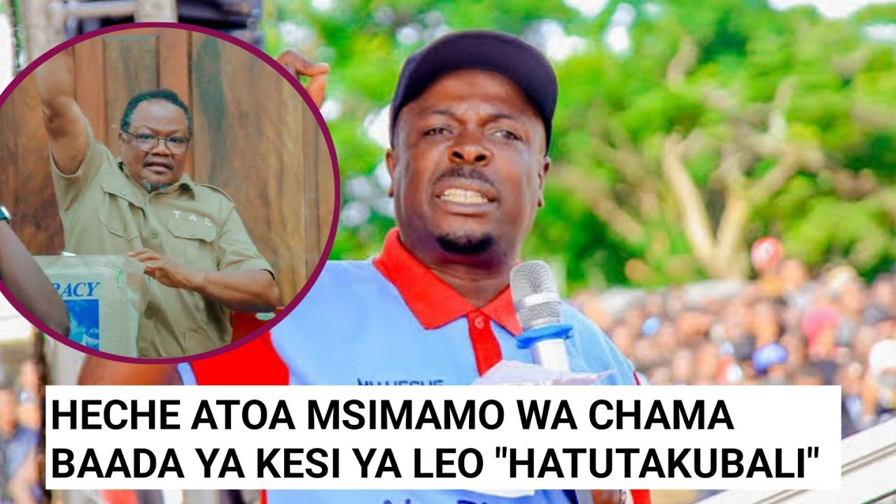 SIKIA ALICHOSEMA JOHN HECHE BAADA YA KESI YA TUNDU LISSU LEO.