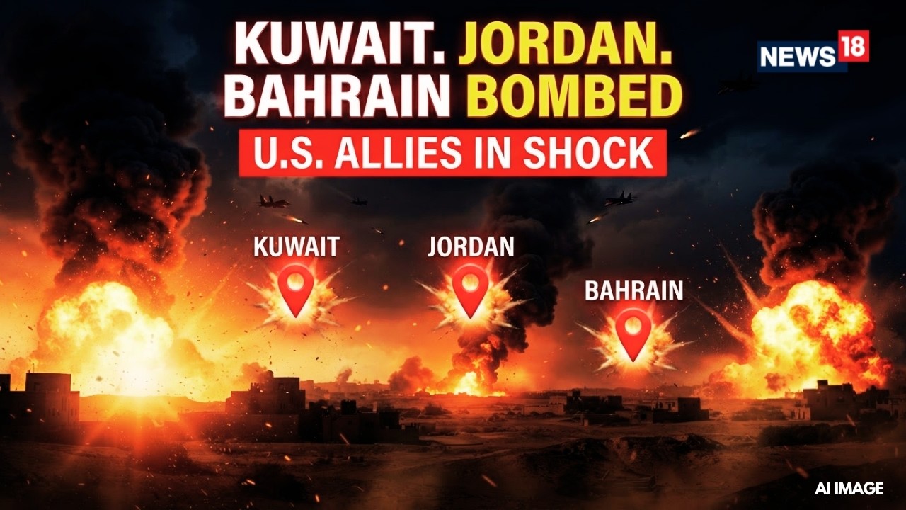 Live: Iran Retaliates Across Gulf, Claims Strikes on US Assets in Kuwait, Bahrain and Jordan | N18G