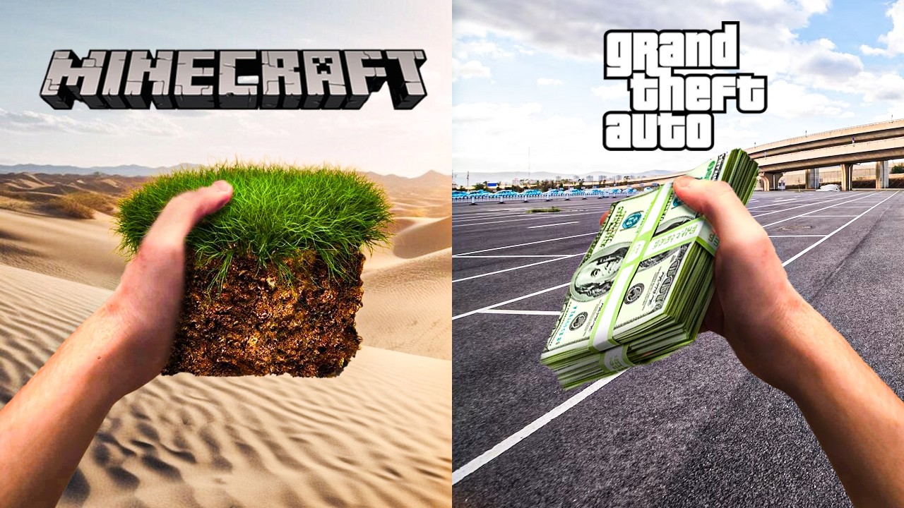 Przetrwałem 24 Godziny w Minecraft vs GTA