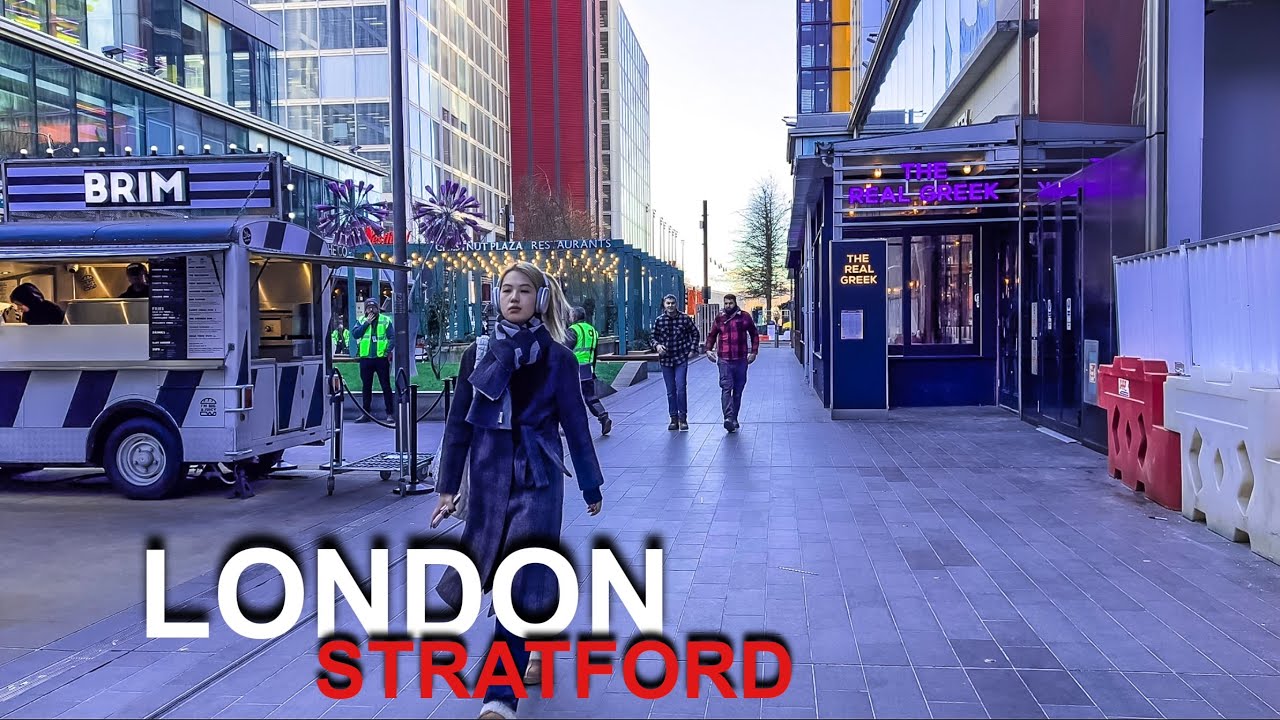 London City Tour | London Stadium | Queen Elizabeth Olympic Park | 4K HDR Virtual Walking Tour