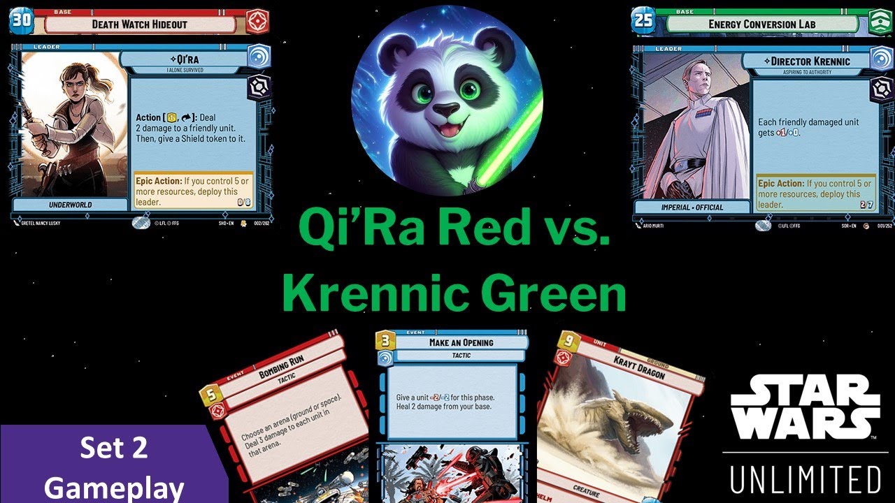 Qi’Ra Red vs Krennic Green Gameplay - Star Wars Unlimited IRL