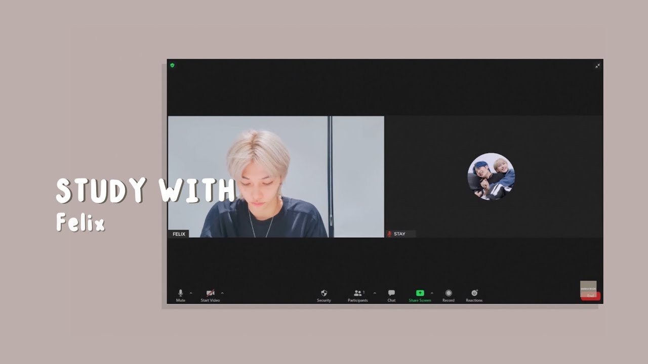 - study with felix 1h30 session-