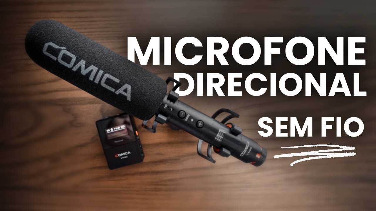 Comica VM30 - Microfone direcional SEM FIO com QUALIDADE ABSURDA