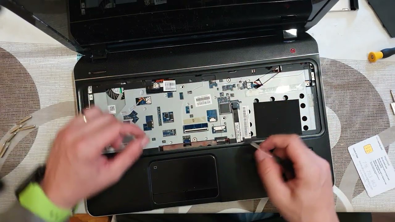 Hp ENVY m6 How disassemble and clening fan