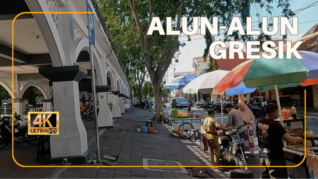Alun-Alun Gresik Walk: A Relaxing 90-Minute Stroll in 4K 60fps