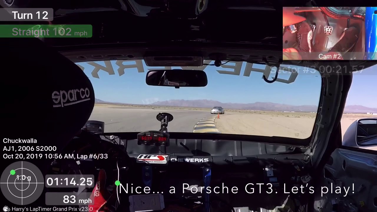 Chuckwalla Valley Raceway S2000 vs GT3