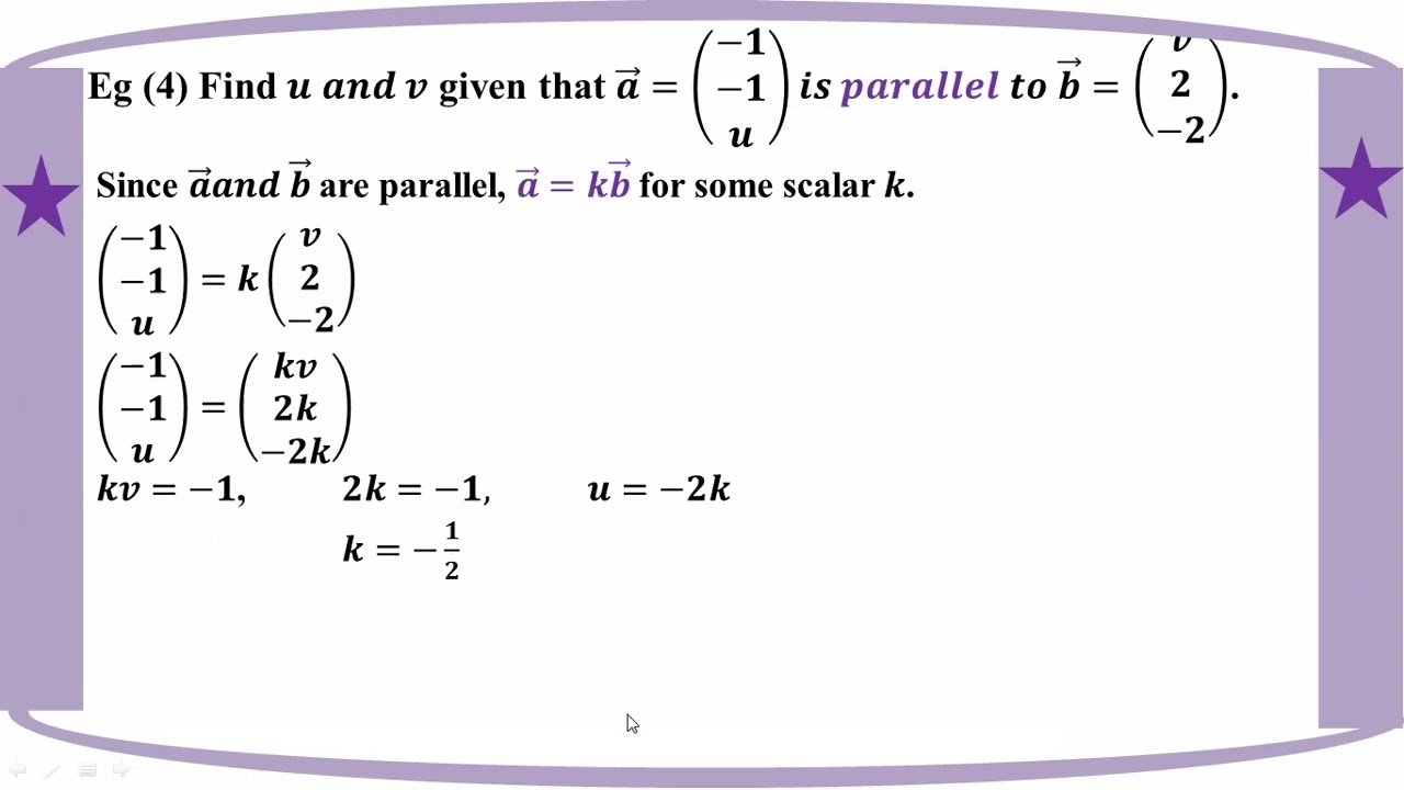 # Grade 12 Math (ch 4) Equal Vectors & Parallel Vectors