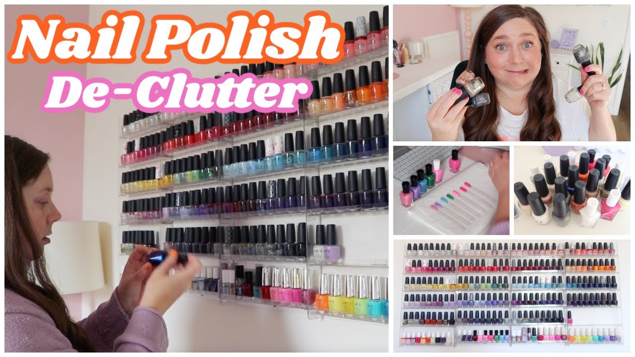 Nail Polish De-Clutter💅🏻 what I'm getting rid of & why | May 2024