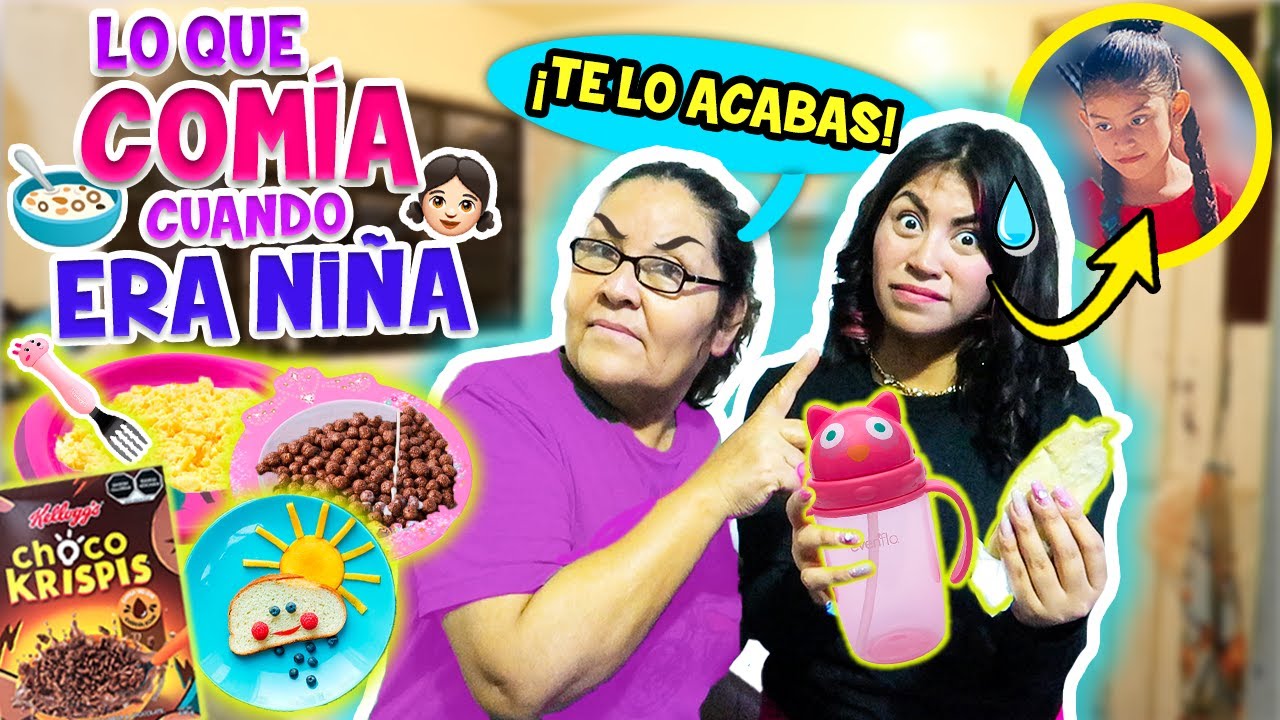 🧀 UN DÍA COMIENDO en LA CASA DE MI MAMÁ COMIDA DE MI INFANCIA🍎🏡 CARICATURAS Y MÁS | CONNY MERLIN