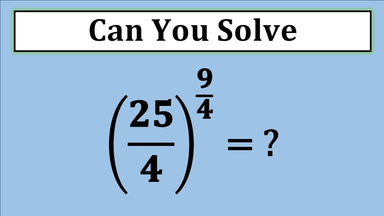 Nice Exponent Math Simplification Problem | Maths Olympiad | Algebra problems |