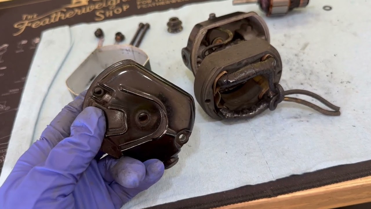 Singer 221 Featherweight: Motor Evaluation after opening