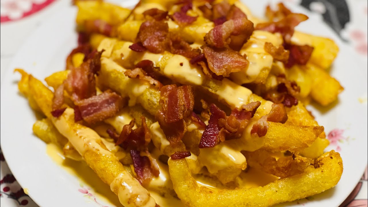 Bastoncini di patate con cheddar e bacon 🥓