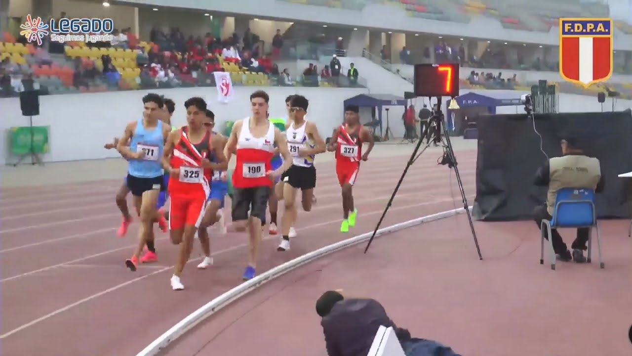 3000 m Final - Varones - Campeonato Sudamericano U20 | Oro y Bronce 🇵🇪🥇🥉