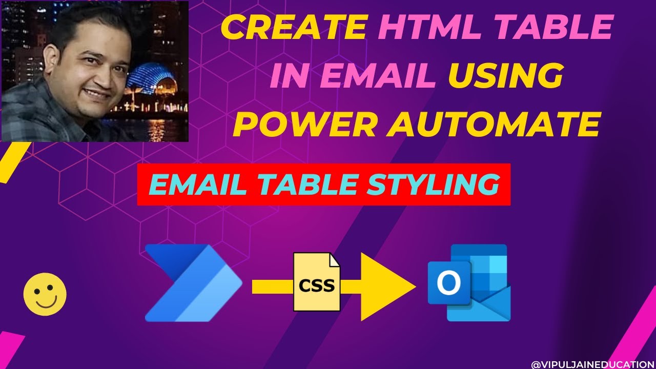 Power Automate HTML Table Formatting | Styleing using CSS