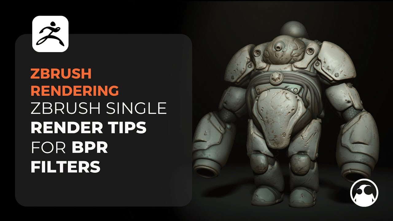 Советы по одиночному рендерингу ZBrush с фильтрами BPR
