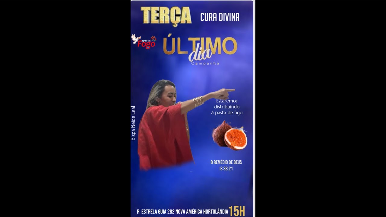 Igreja do fogo Bispa Neide leal  est&aacute; ao vivo! Campanha o voto da virada!