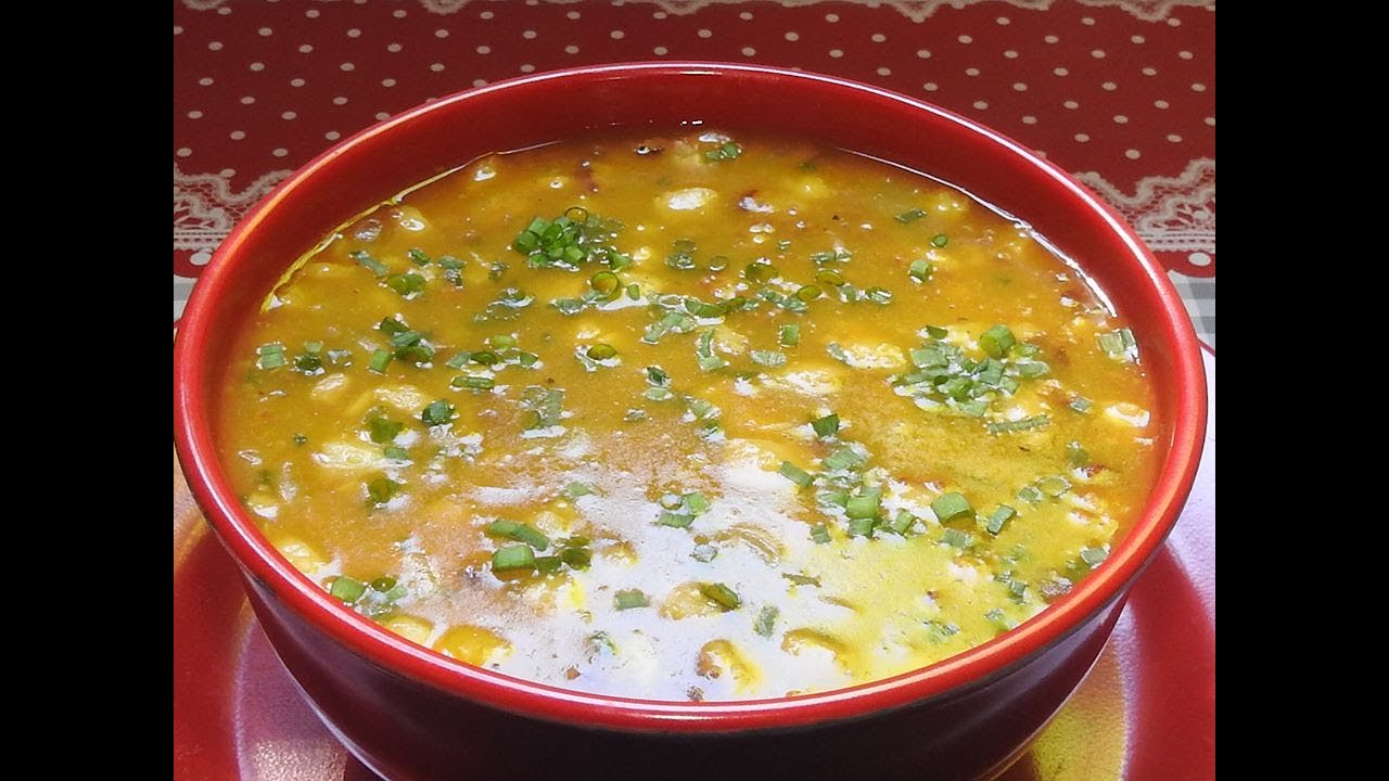 CALDO DE MANDIOCA COM CARNE MOÍDA E BACON