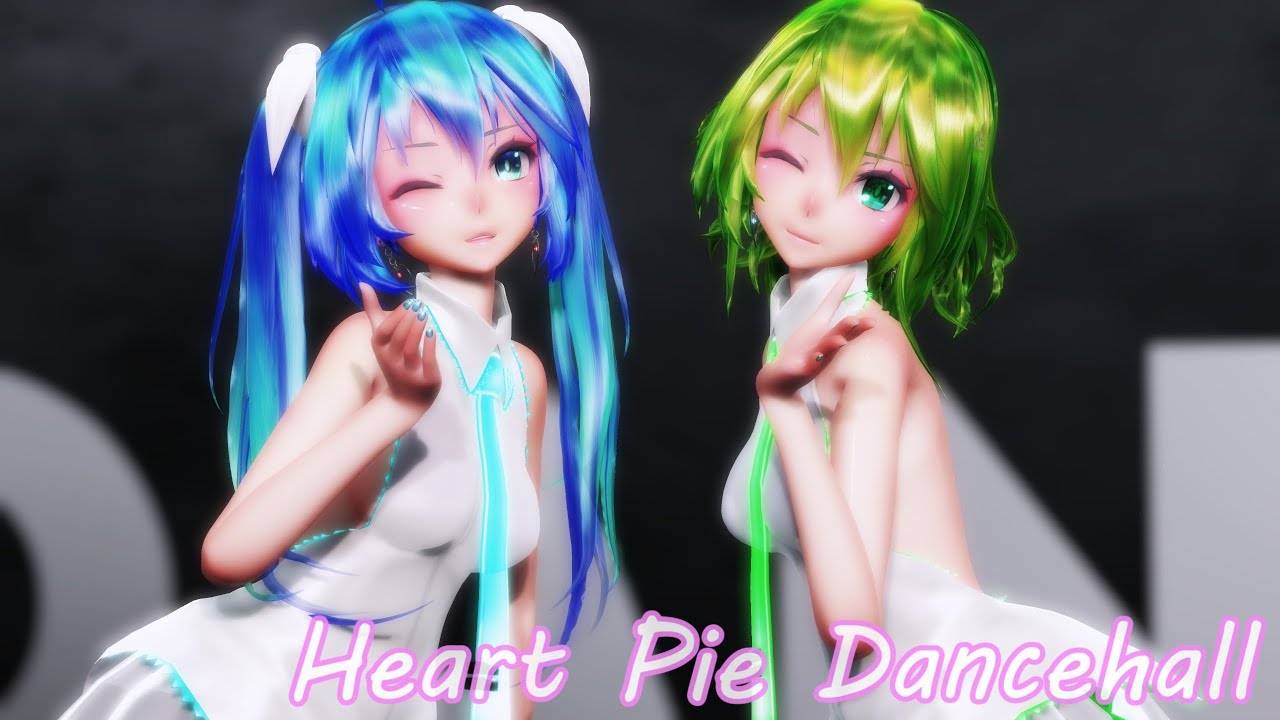 【MMD】Heart Pie Dancehall 愛包ダンスホール / Tda式改変初音ミク GUMI【カメラ配布、目線モーション配布】【4K】