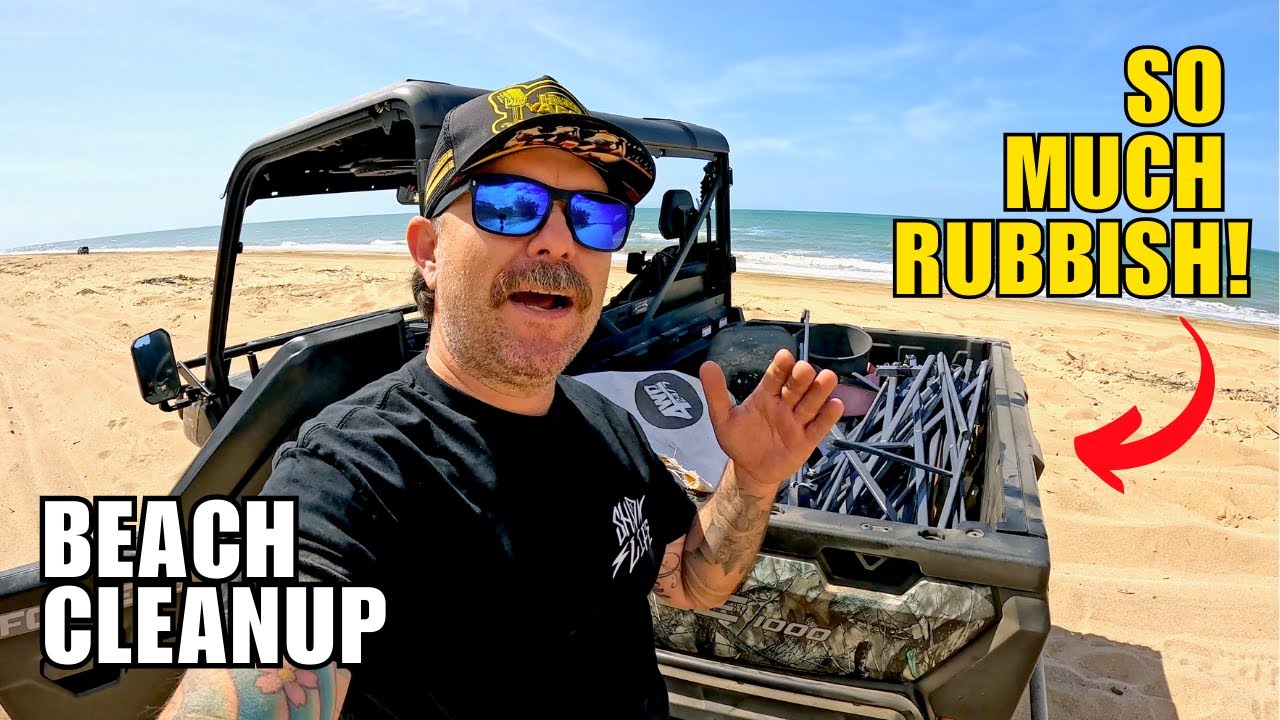 I Cleaned a Beach With My UTV… You Won’t Believe the Trash We Found! 🌊🚮