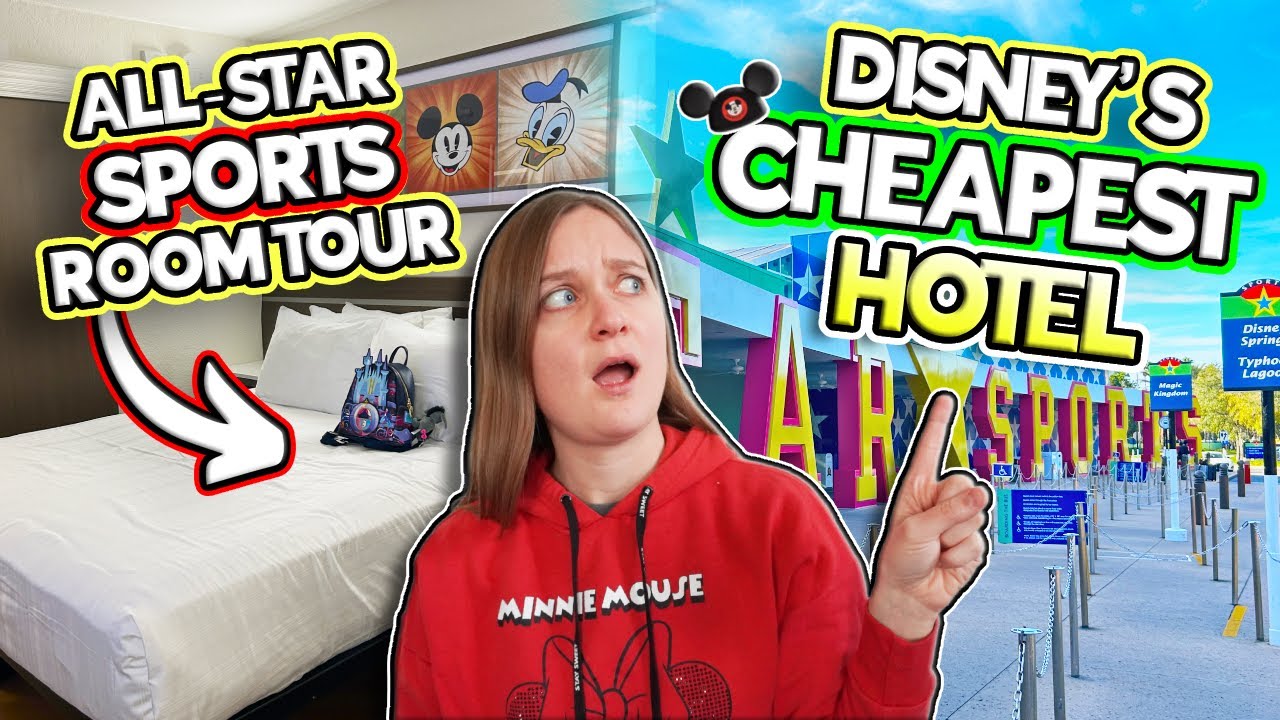Touring Disney World's CHEAPEST Hotel Rooms! (All-Star Sports Standard Rooms & Amenities)