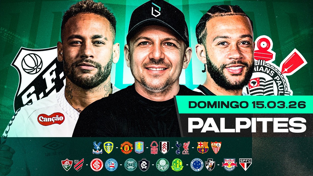 PALPITES DE FUTEBOL PARA O DIA 15 03 2026 (DOMINGO) | Boleiros Tips
