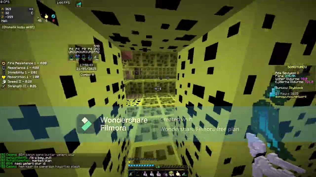 Videonun Başlığı Aga gir gir gir videoya gir gir SonOyuncu SkyBlock Nether PvP Part 49 - Minecraft