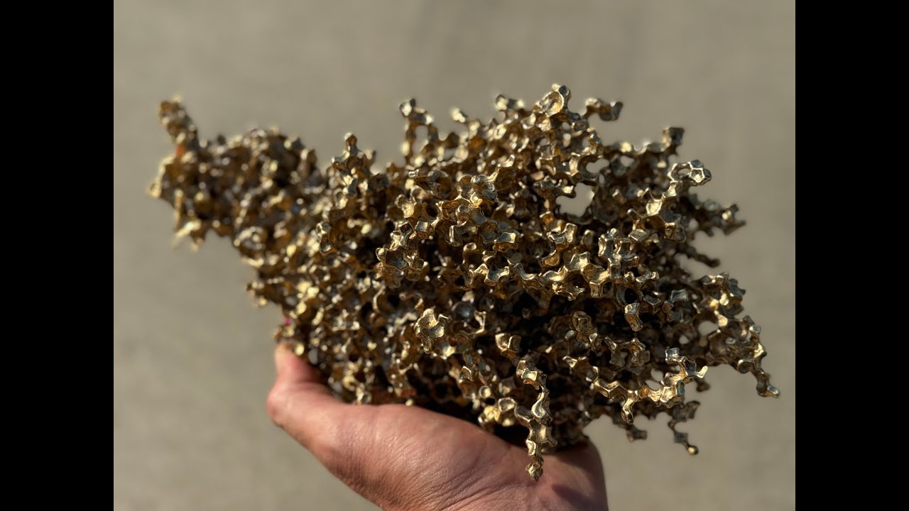 Nordic Gold Orbeez Sculpture - Making Nordic Gold - Metal Orbeez Casting - The Growing Stack #100