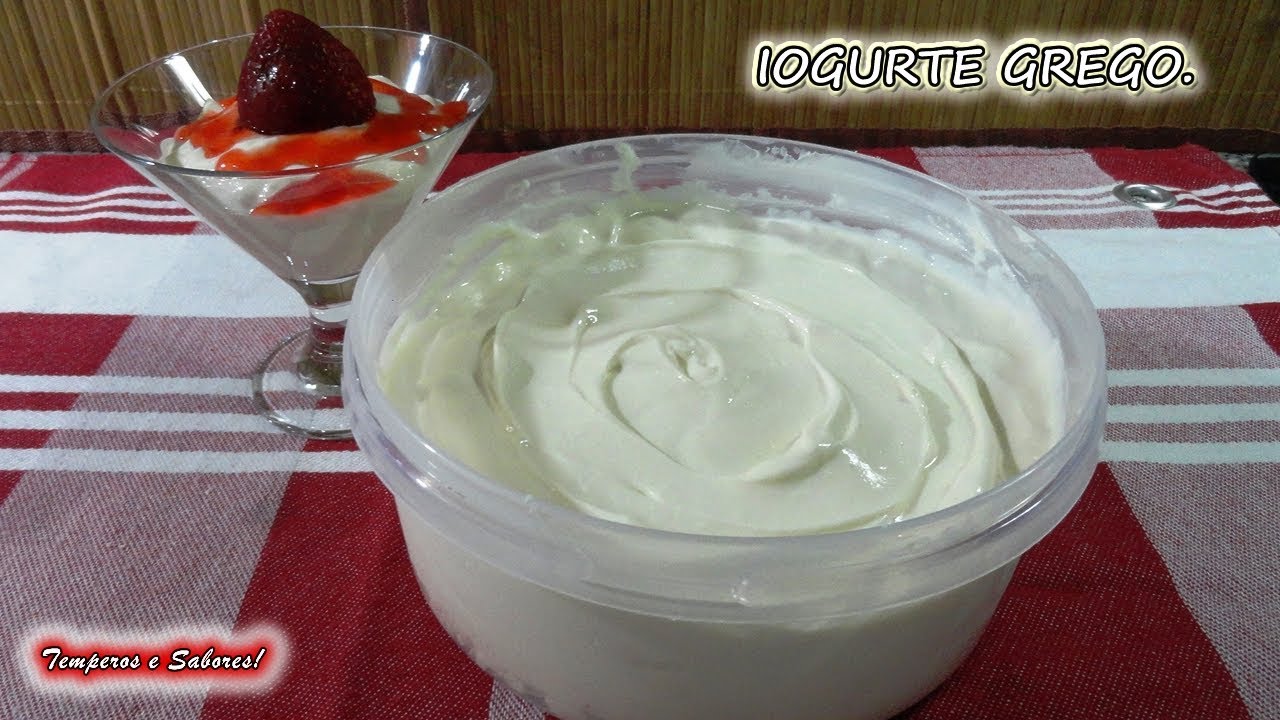 IOGURTE GREGO com apenas 3 ingredientes, saudável, fácil y delicioso
