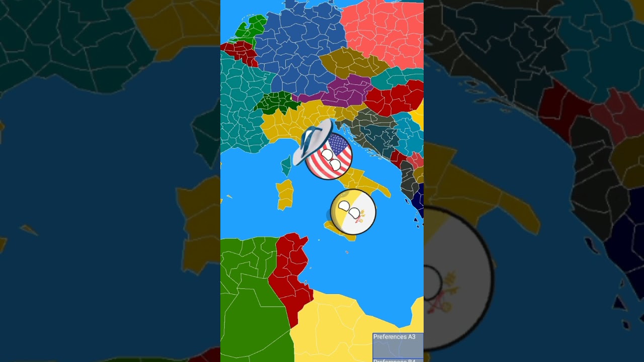 Что, если Италия и США поменяются местами?#countryball#countryballanimation#geography