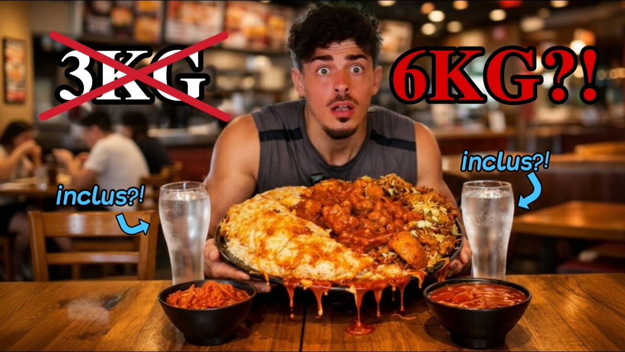 Ce Restaurant a DOUBL&Eacute; le Poids Initial de ce Challenge 😭
