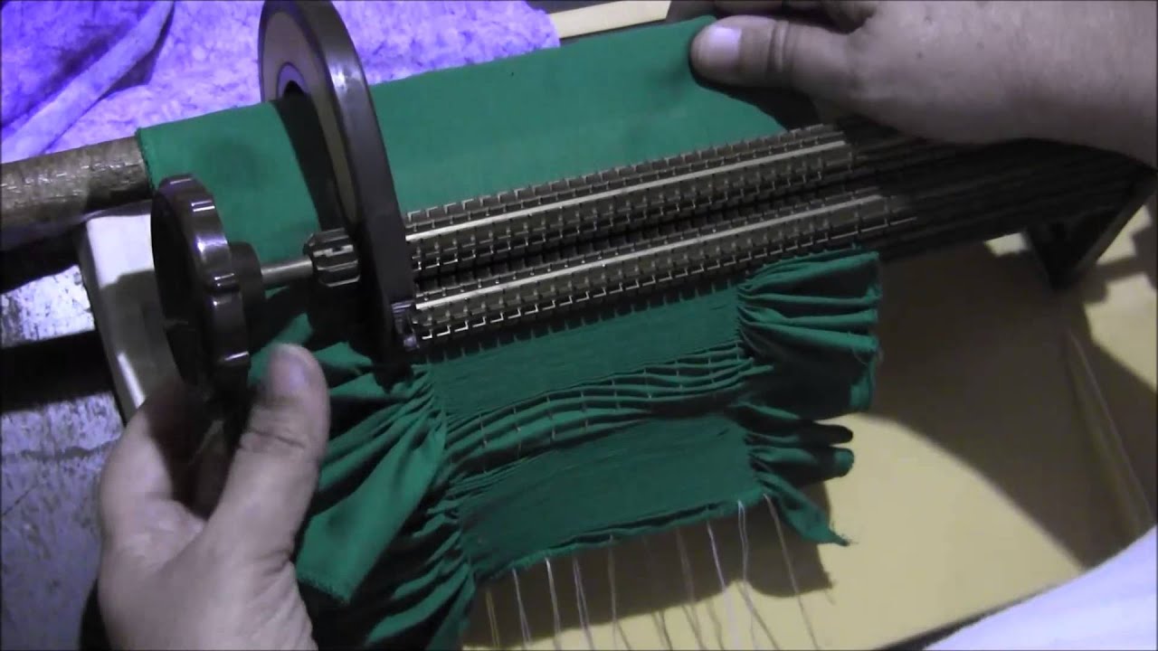 Video frunciendo con la máquina para bordar smock