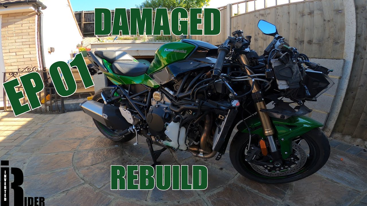 Kawasaki H2 SX SE DAMAGED ONLY 10 MILES  | 4K Rebuild series EP 01