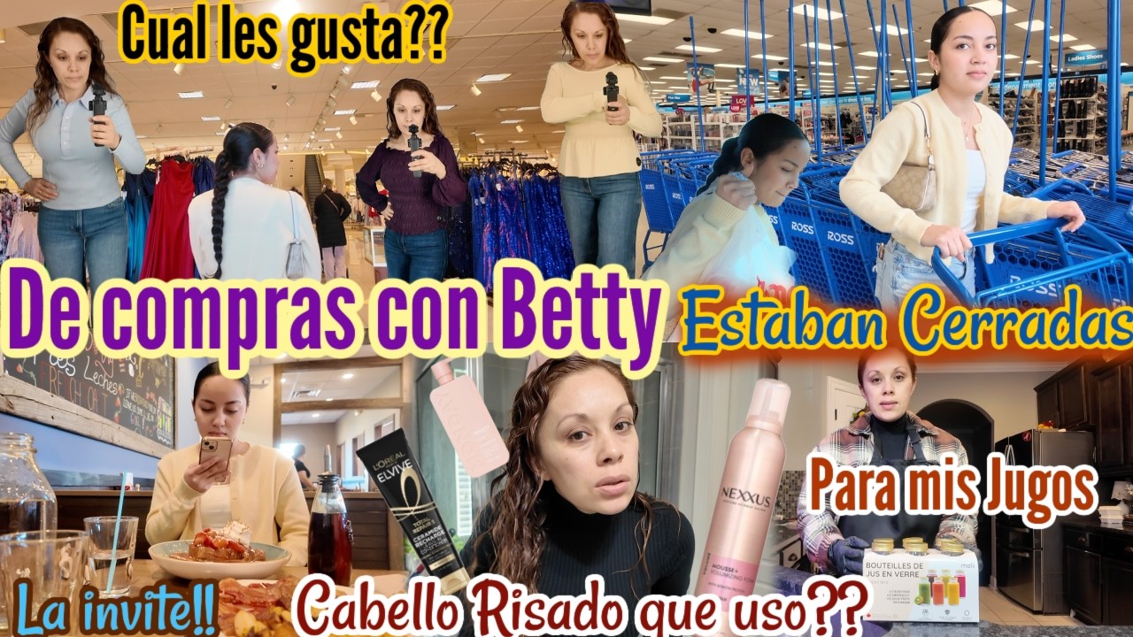 VAMOS DE COMPRAS CON BETTY‼️LA INVITE A ALMORZAR‼️QUE USO EN MI PELO⁉️