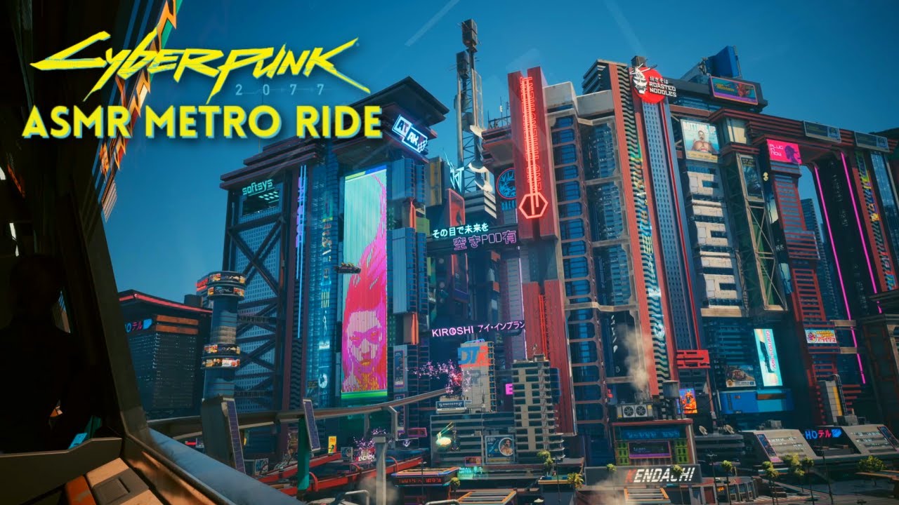 Cyberpunk ASMR 🌃 Relax With Me On the Night City Metro 🚈 Ear to Ear Whispering