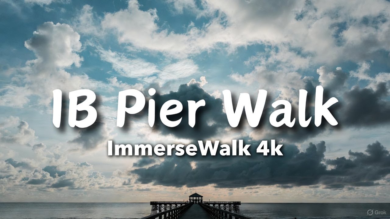 Imperial Beach Pier Walk: Relaxing Virtual Stroll with Pure Ocean Ambience (No Music, No Talking)