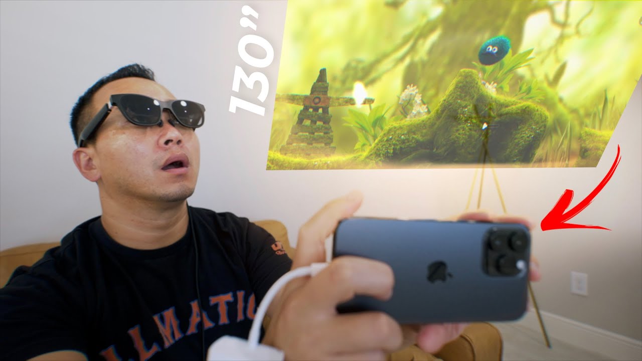 iPhone 14 Pro Max + NReal Air AR Glasses = 130&rdquo; OLED in your pocket!