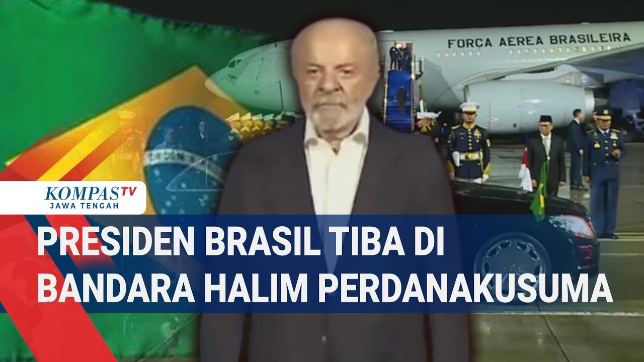 Presiden Brasil Tiba di Bandara Halim Perdanakusuma