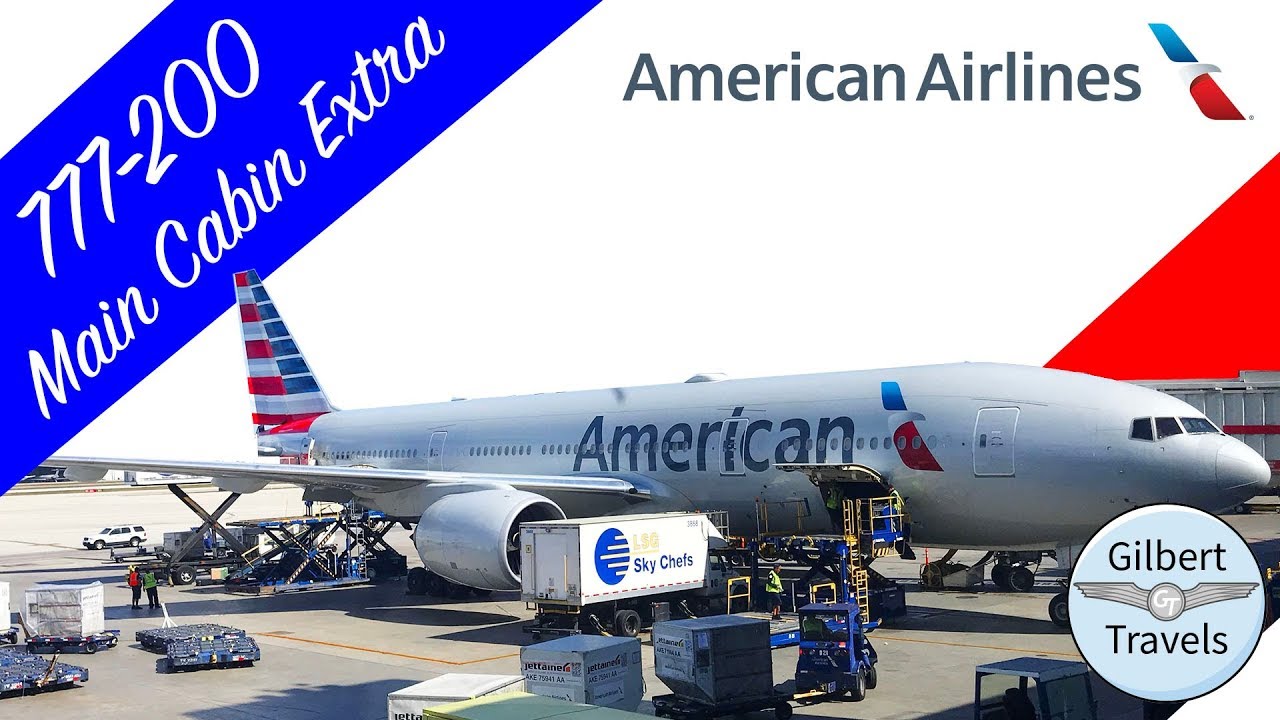 American Airlines Economy 777-200 Main Cabin Extra Flight Review Miami to New York JFK