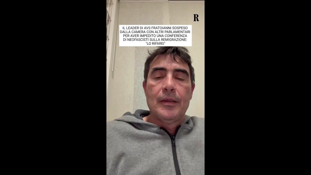 Fratoianni sospeso con altri parlamentari per aver impedito una conferenza sulla Remigrazione